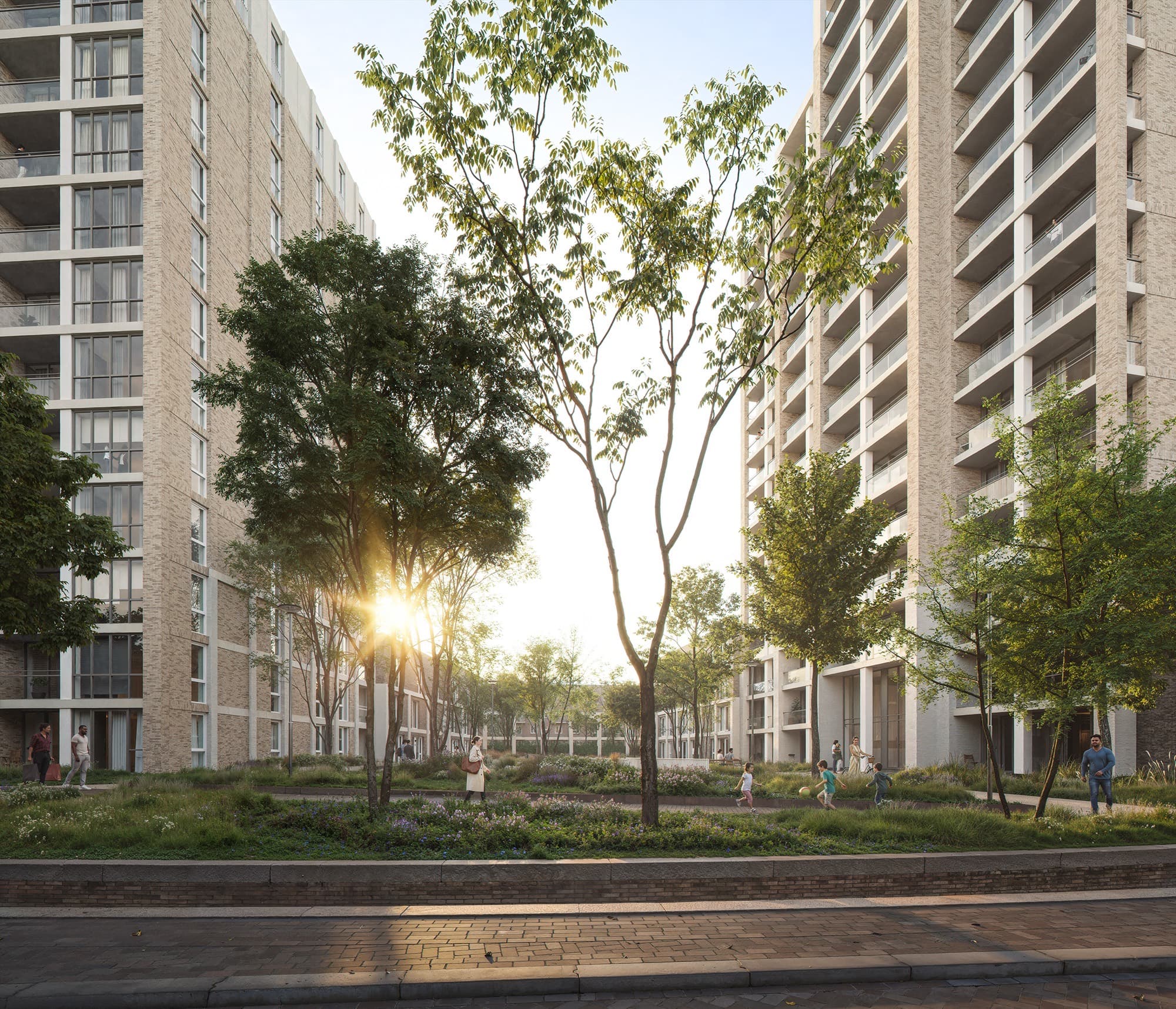 Binnentuin van Cascade
